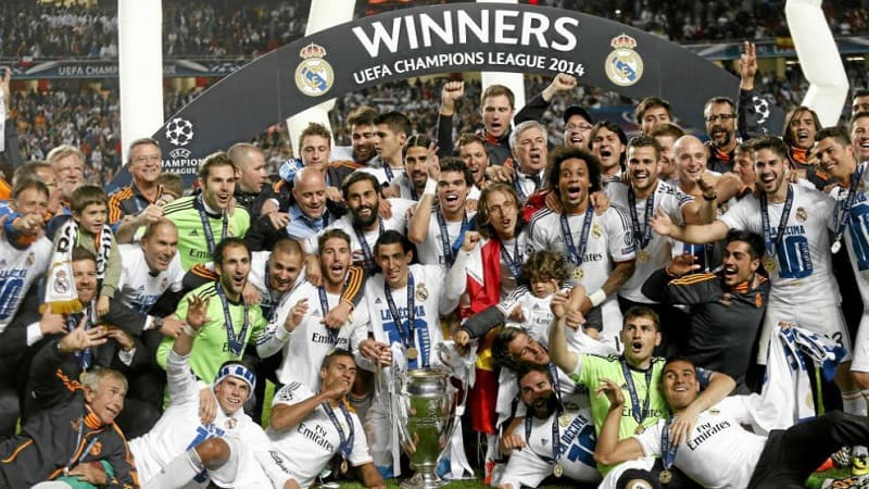 Câu lạc bộ Real Madrid đã đạt được danh hiệu Decima tại cúp Châu Âu vào năm 2014